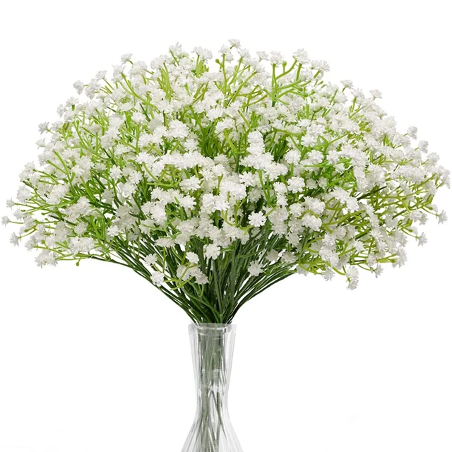 1 Piece White Babies Breath Flowers Artificial Fake Gypsophila DIY Floral  Bouquets Arrangement Wedding Home Decor - AliExpress