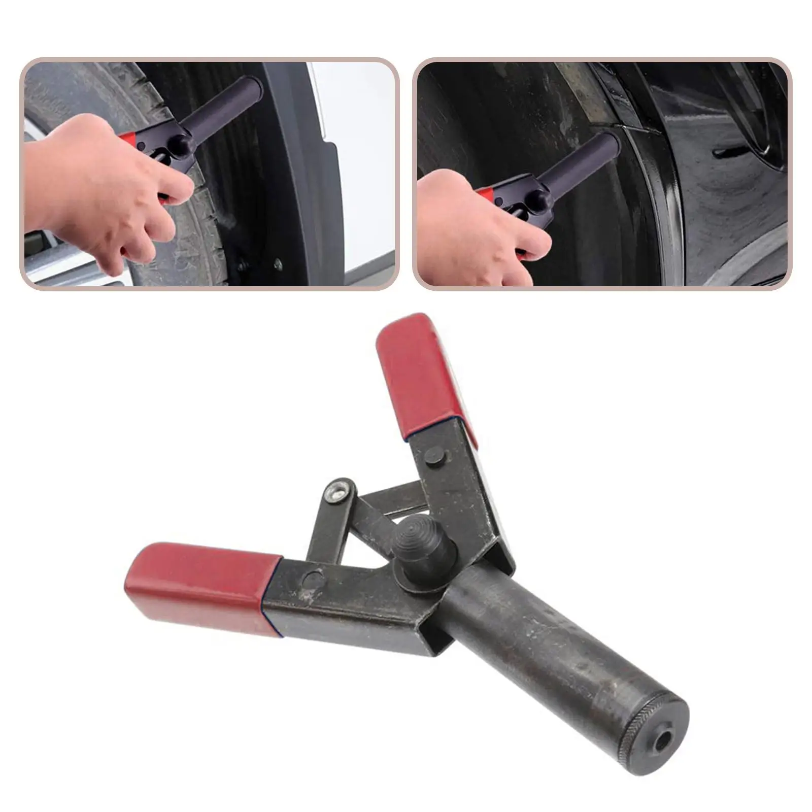 Plastic Rivet Gun 6.3 Inch Poly Hand Riveter Kit for Fastening Door Panels Automotive Trim Blind Rivet Gun 40pcs POM Rivets