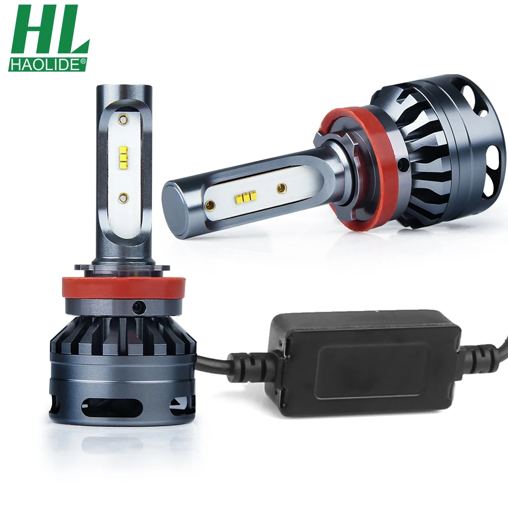 

Светодиодная лампа для автомобиля HAOLIDE H11 H4, супер яркая лампа для автомобиля 6500K 9005 лм H1 9006 HB3 HB4, автомобильная светодиодная противотуманная лампа 12 В