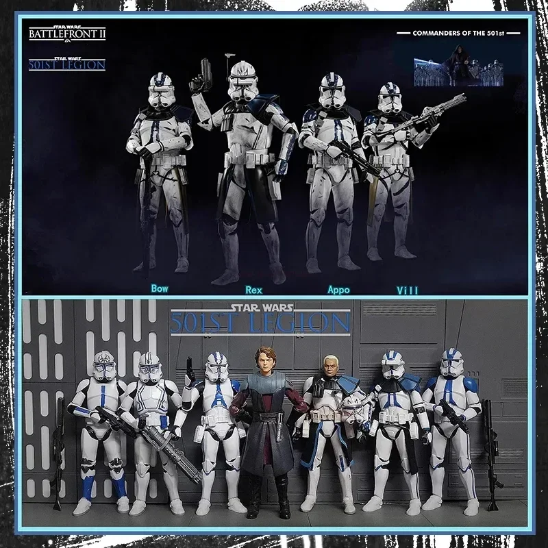 Star Wars 501St Legion Phase 2 Tup Dogma Clone Trooper Black Series Baby Yoda 6 "Action Figure Toys Modello Bambola Regalo Di Compleanno