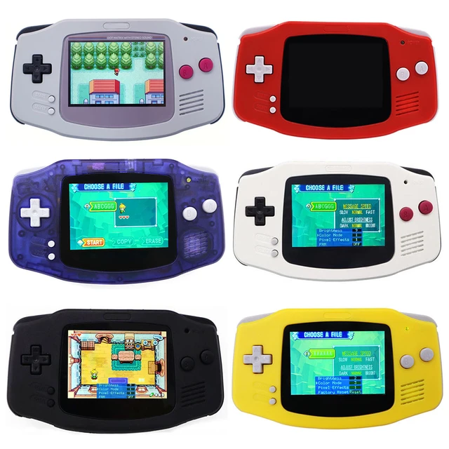 BLACK GBA Game Boy Advance Game Console with V2 iPS Backlight LCD MOD System