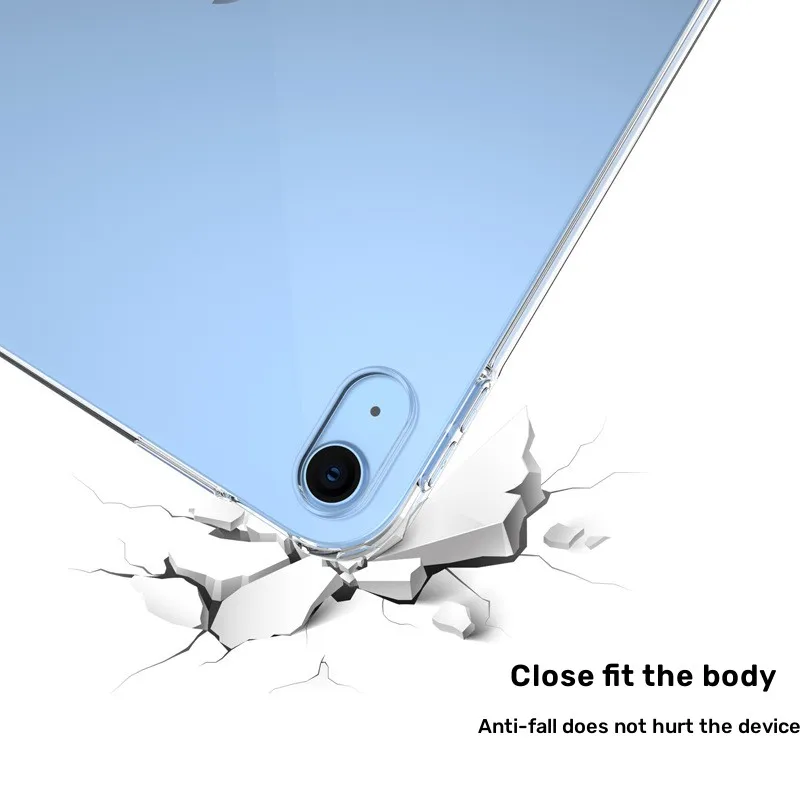 For iPad Pro 13 inches 2024 Case Ultra Thin Transparent Protective Case for iPad Air 13" 2024 Soft Silicone Cover Funda