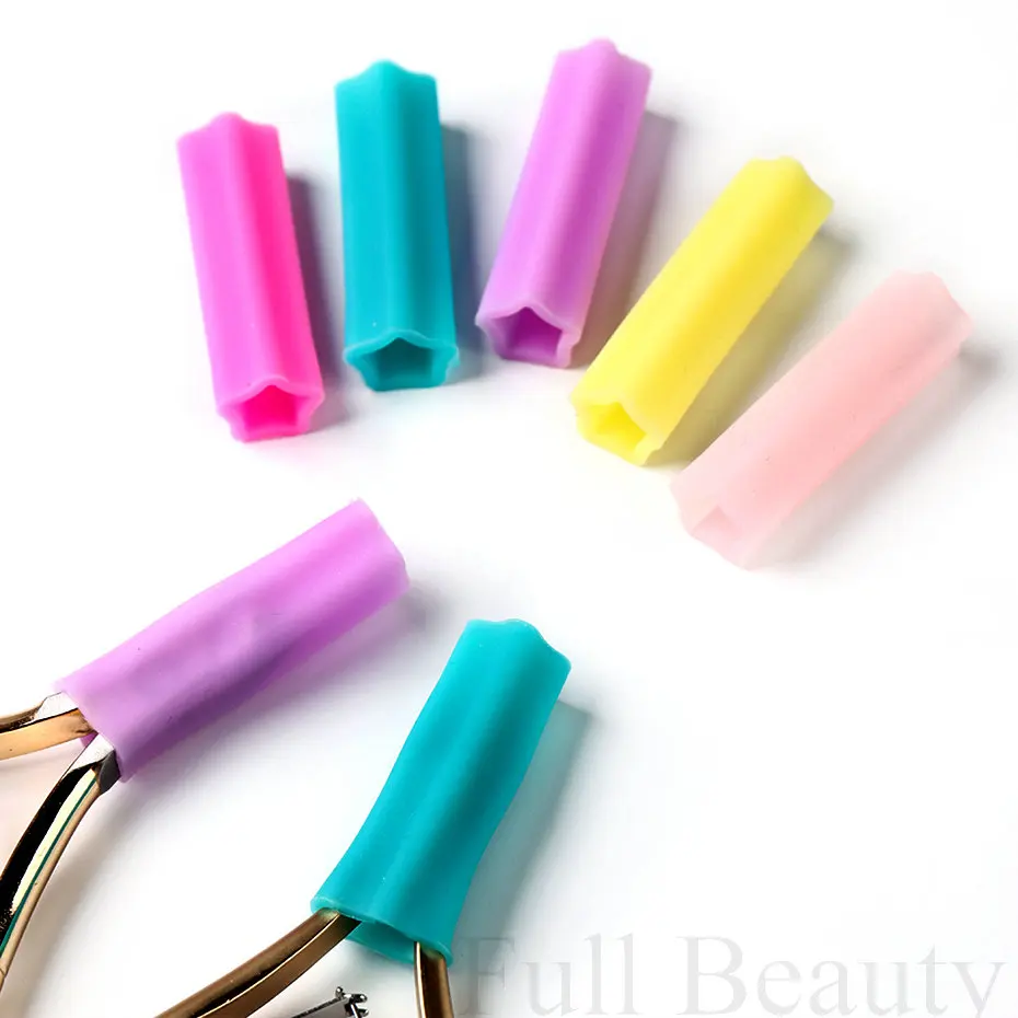 Description Picture 5 of item2/5Pcs Nail Nipper Cover Protective Sleeve For Cuticle Scissors Nail Dead Skin Tweezers Silicone Cap Pedicure Manicure Tools