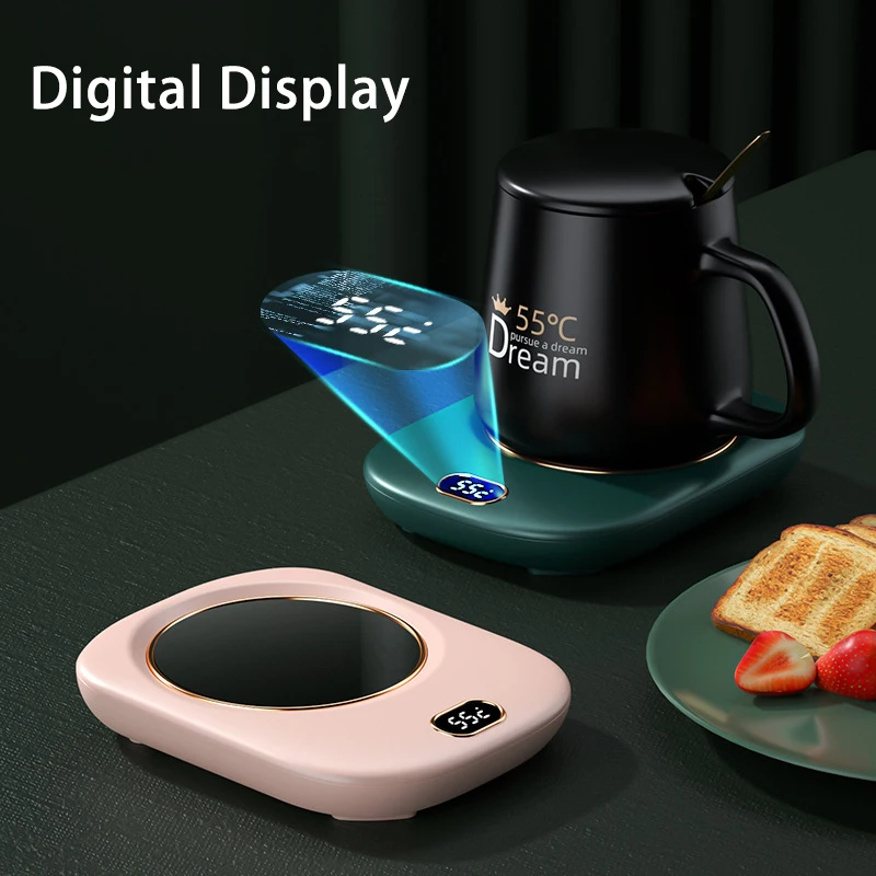 Electric Coffee Mug Warmer 55℃ Smart Tea Cup Warmers for Office Desk Mug  Milk Warmer with Touch control Winter Christmas Gift - AliExpress