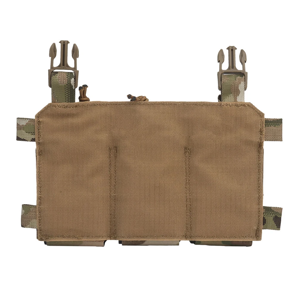 Tactical Magazine Pouch Triple 5.56 7.62 Pistol Rifle Mag Pouch With Nylon Support Holder Army Hunting Vest Chest Rig Accessory