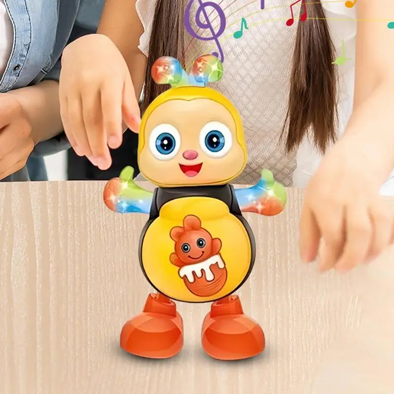 Dancing Bee Vocal Toys Cartoon Pets Electric Music Toy With Sound Flash Lighting Sing Dance for Kids Interactive Educational Toy 4