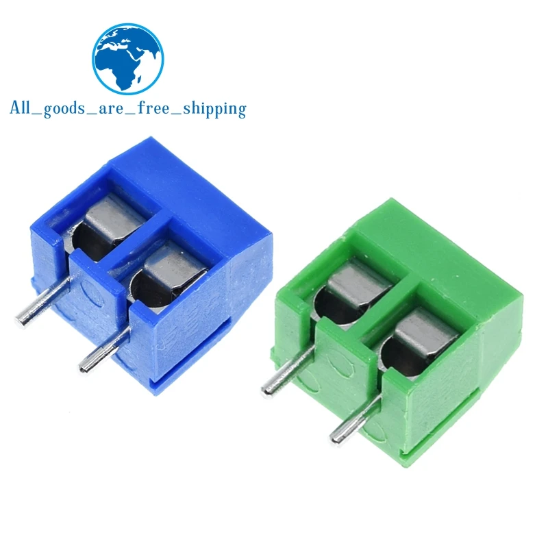 TZT 10/20pcs KF301-2P 301-2P 2 Pin Plug-in Screw terminal-block ...