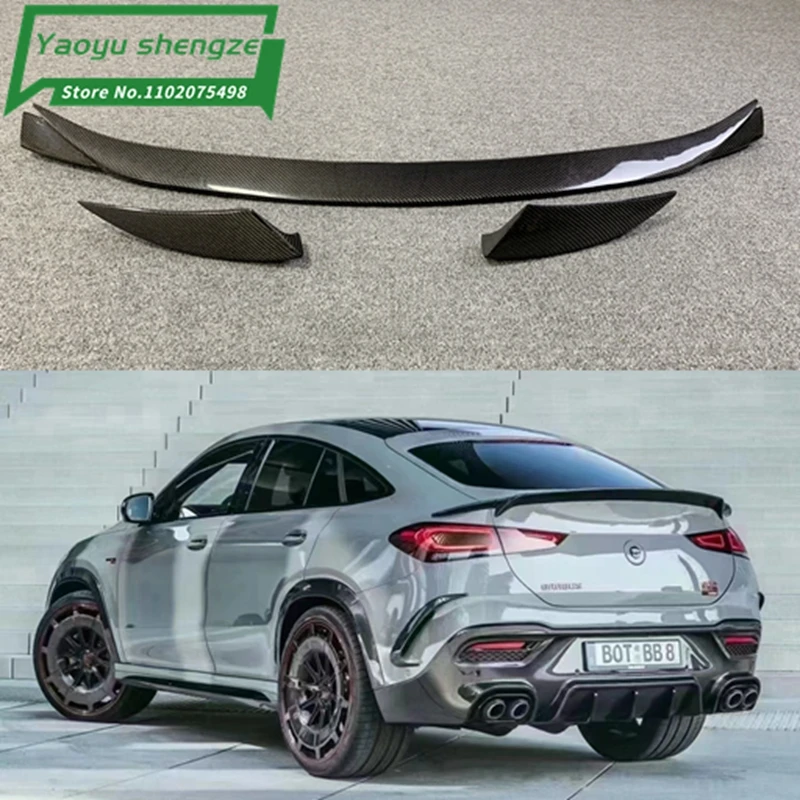 

for Mercedes-Benz GLE class GLE Coupe C167 W167 GLE350 450 GLE53 AMG GLE63 rear carbon fiber tail modification 2021+