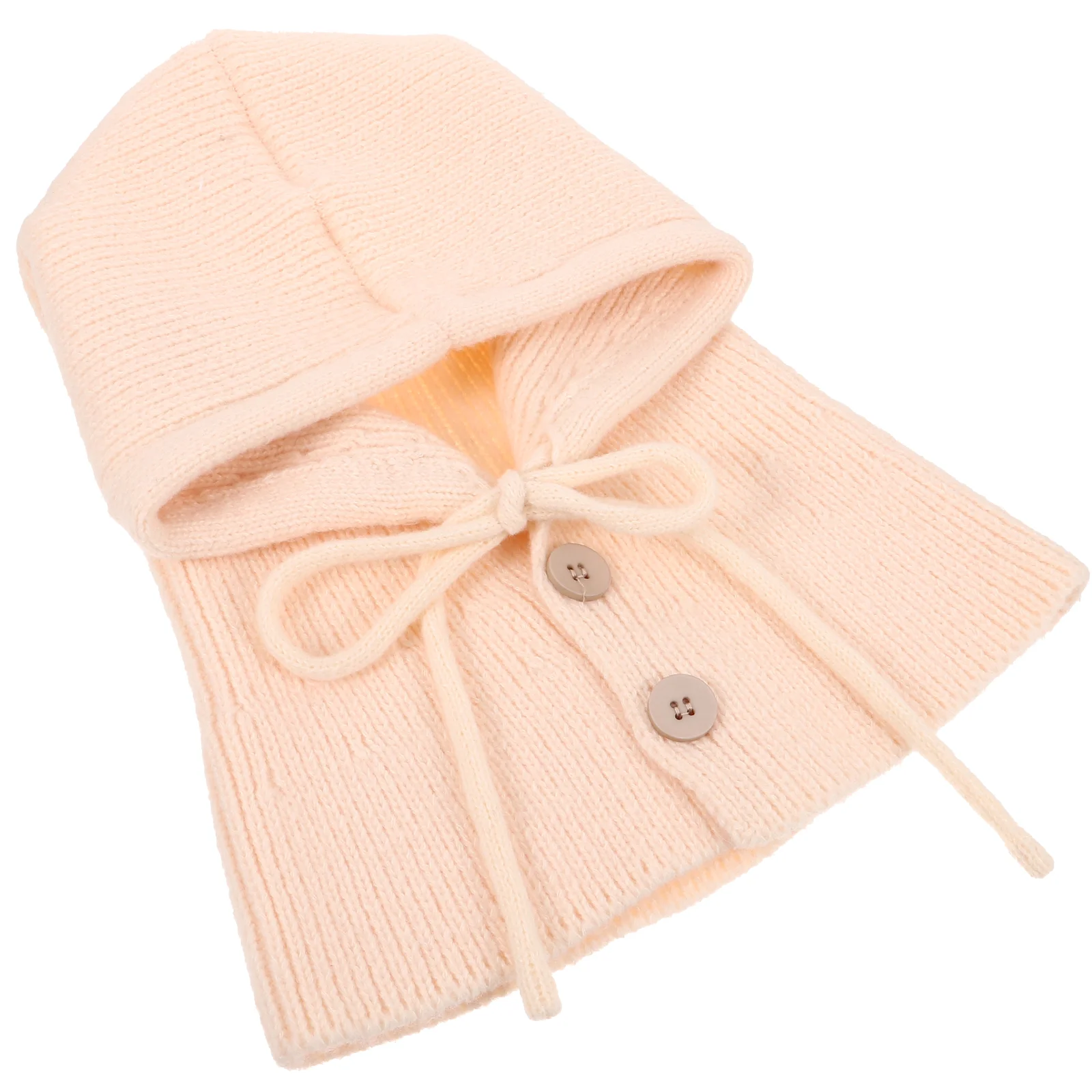 

Knitted Hat Knitting Keep Warm Trendy Winters Polyester One-piece Scarf for Women