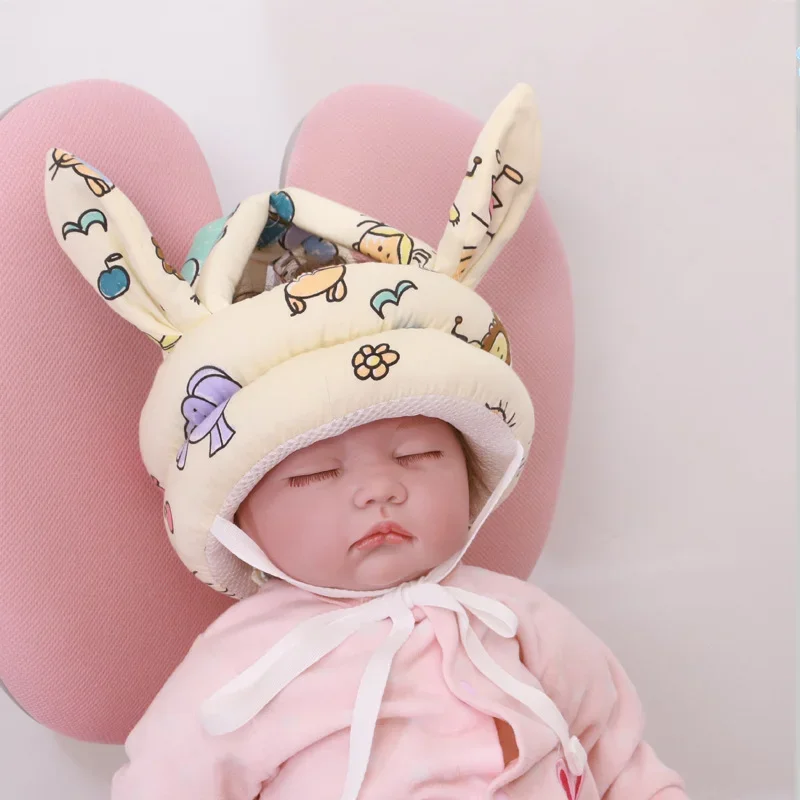 Kids Safety Helmet Baby Safety Helmet Head Protection Hat Toddler Anti-fall Pad Children Learn To Walk Crash Cap Adjustable Protective Headgear