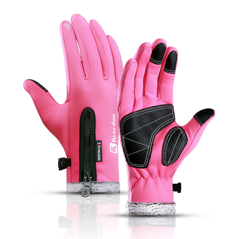 

Windproof Non-Slip Winter Cycling Gloves Men Women Thermal Warm Fishing Racing Motorcycle Bicycle Glove Sport MTB Bike Cycle Hot