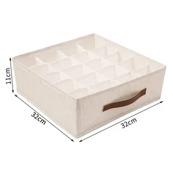 Clothing Storage Drawer Organizer for Underwear, Socks, and Accessories (White-20 grids)