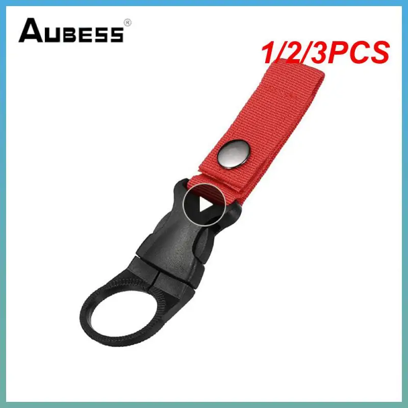 

1/2/3PCS clasp molle attach Buckle Holder tool webbing backpack Hanger Hook Carabiner Water Bottle clip hang camp hike outdoor