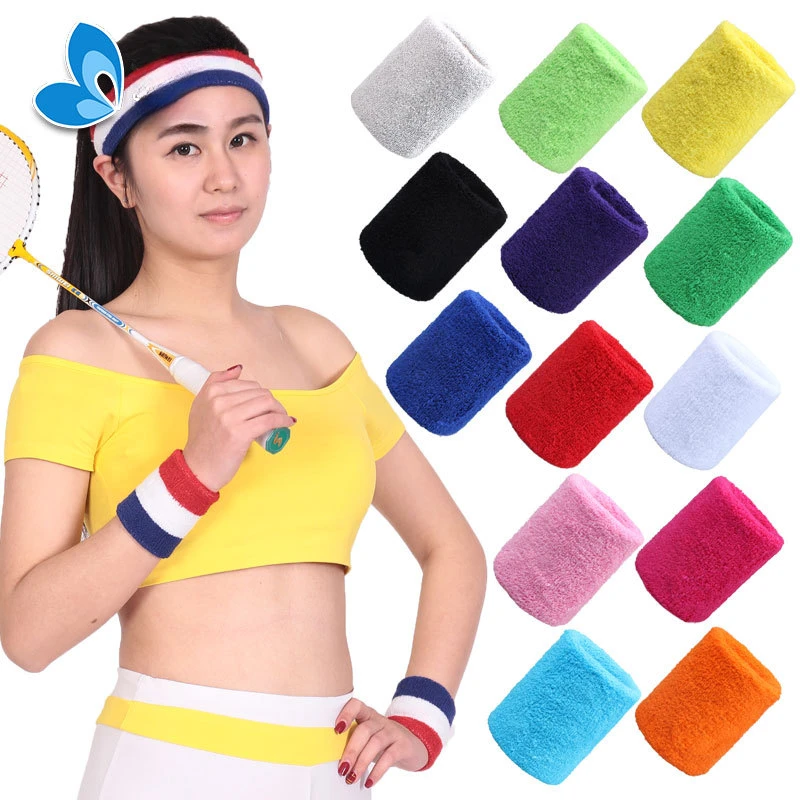 

Sports Wristband Yoga Gym Stretch Sweatband Headband for Sports Hair Band Brace Wraps Guards Stretch Sweatband