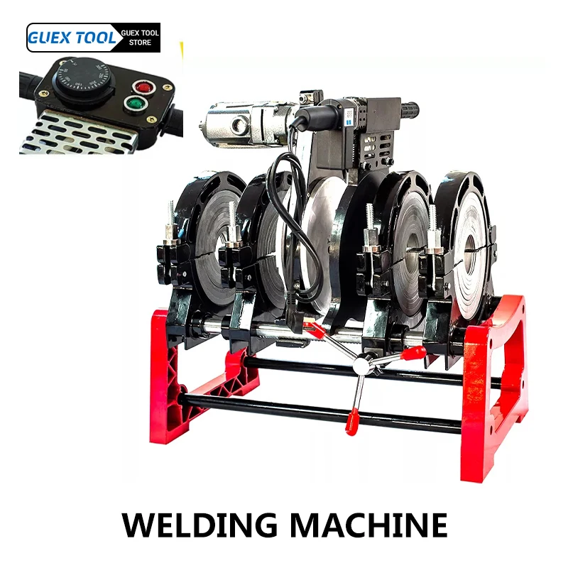 Hot Melt Hydraulic Pe Pipe Butt Welding Machine Water & Electricity Docking 63-200mm Docking Machine Manual Welding Machine