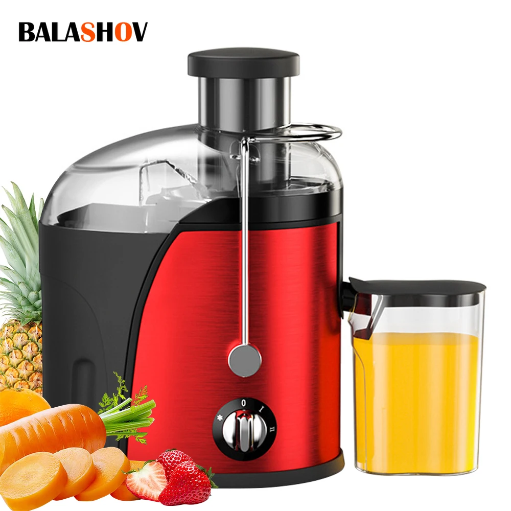 Juicer Centrifugal 400W Electric Orange Juicer Machine Household Large Caliber Residue Separation Vegetable Juicer 220V/110V