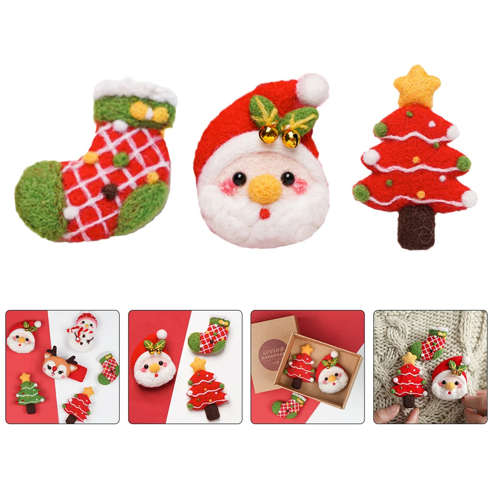 

Poking Fun Felting Needles Key Chains Gifts DIY Christmas Decoration Material