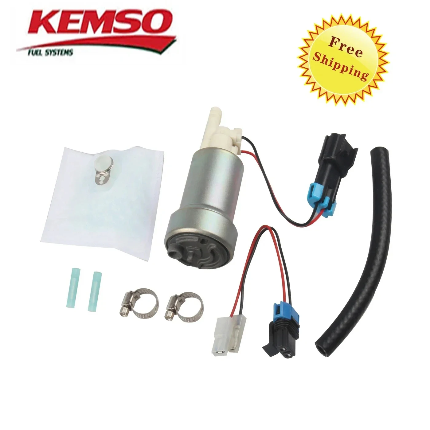 

KEMSO Free Shipping-E85 Compatible Performance Internal 450LPH Fuel Pump For Nissan Skyline Subaru WRX F90000267 & Install Kit