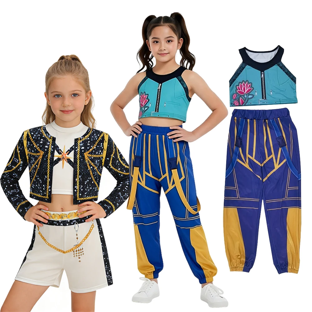 Girls' Pop Star Cosplay Costume – Fashionable Performance Dress for Stage and Party