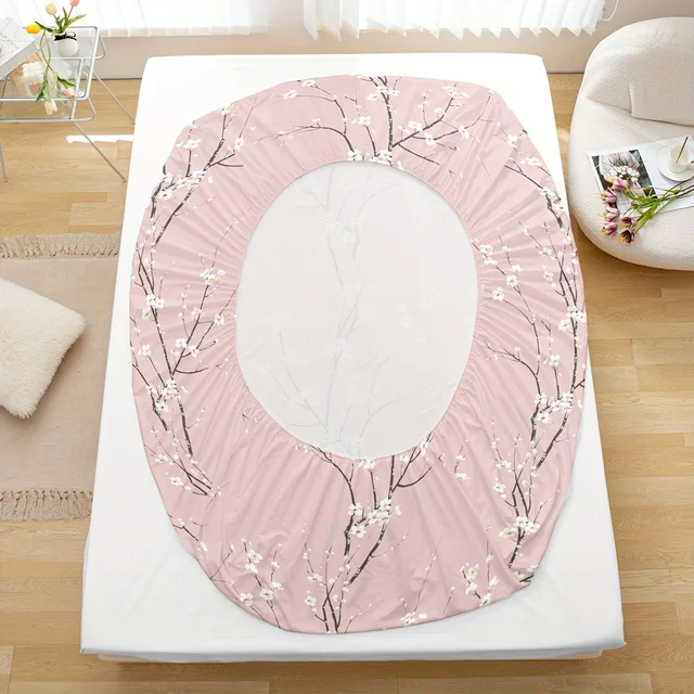 Ensemble de Drap-Juste à Motif Imprimé, 1 x Drap-Juste + 2 x Taies d'Oreiller, Sans Noyau, 3 Pièces 5