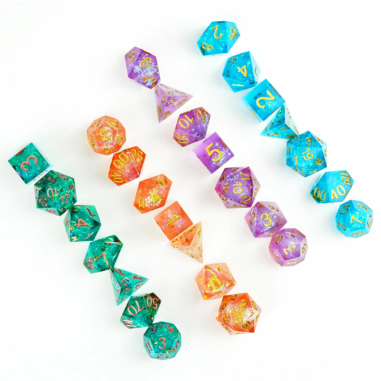 Handmade Sharp Edge Dice Symphony Polyhedral Game Stone
