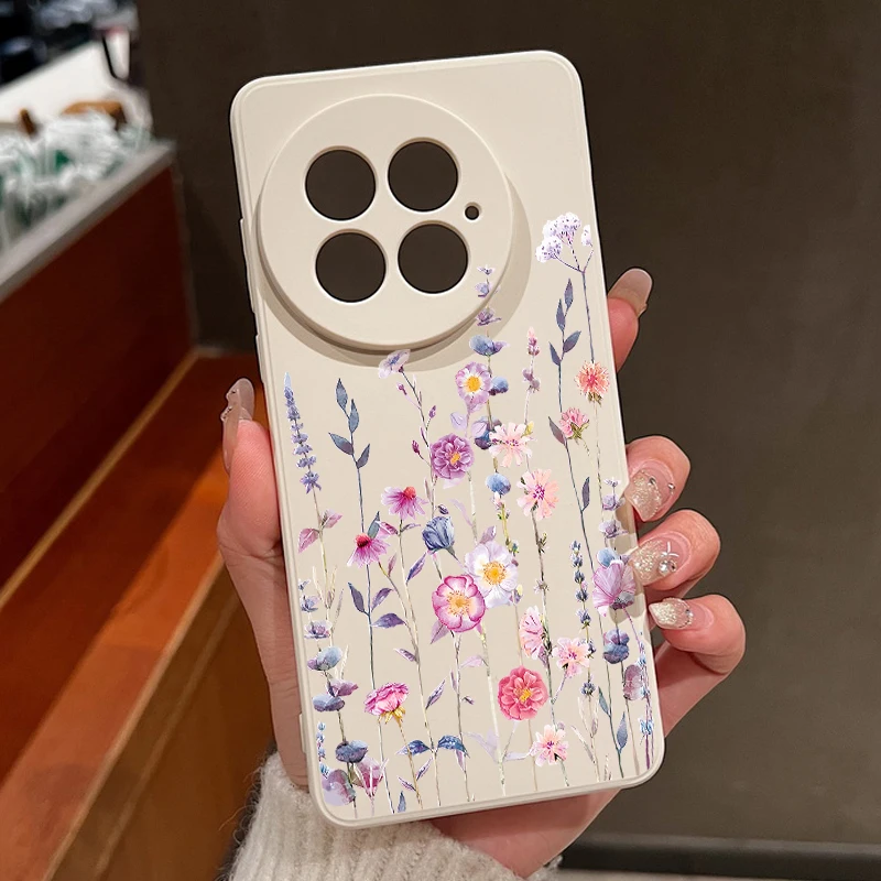 Vibrant Flower Pattern Shockproof Soft TPU Phone Case
