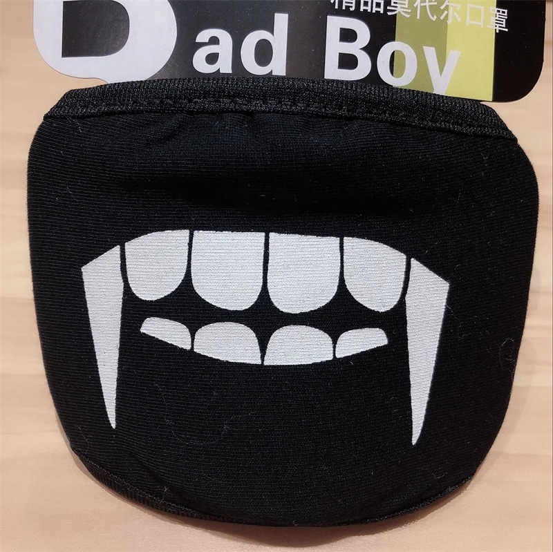 Reusable Washable Cartoon Face Cotton Mask - Dustproof, Anti-Pollution Fabric Mask