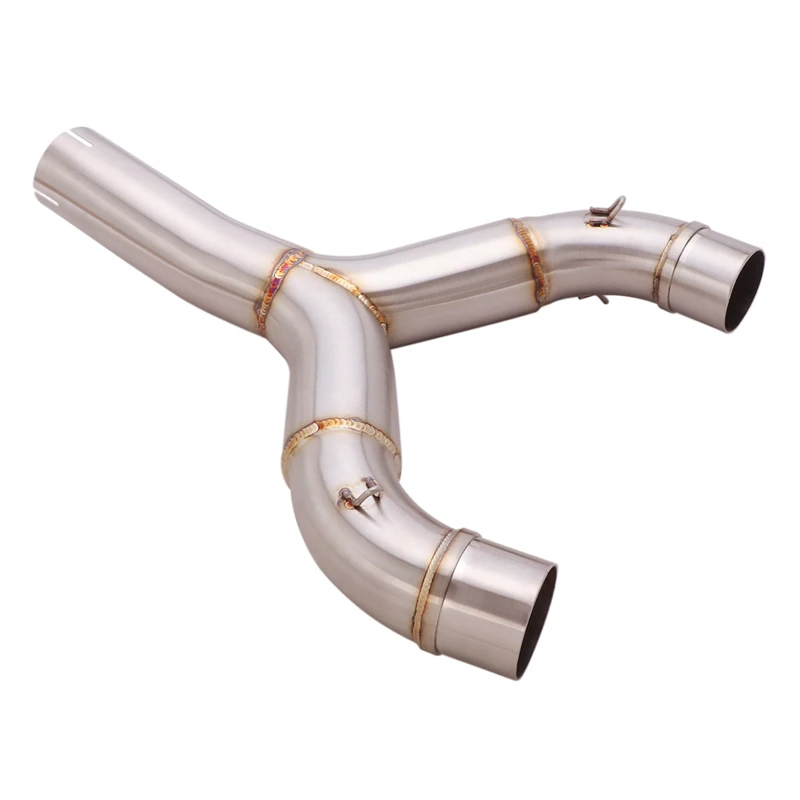 

For Aprilia SHIVER 750 2010-2016 2011 2012 2013 Motorcycle Escape Exhaust Mid Link Pipe Slip On Muffler Modified Stainless Steel