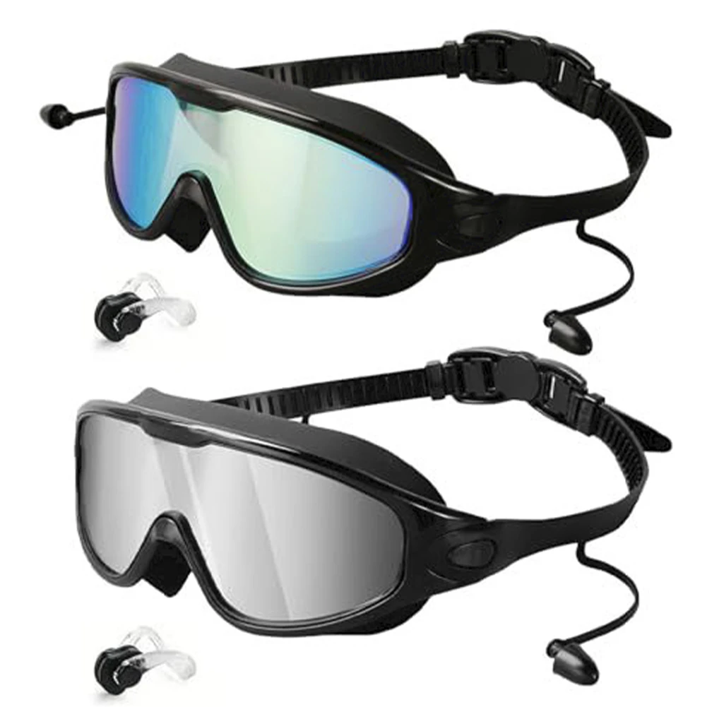 Anti Fog HD Glasses Waterproof Protection Swimming Goggles Adjustable Wide View For Swim Training_voghion.com