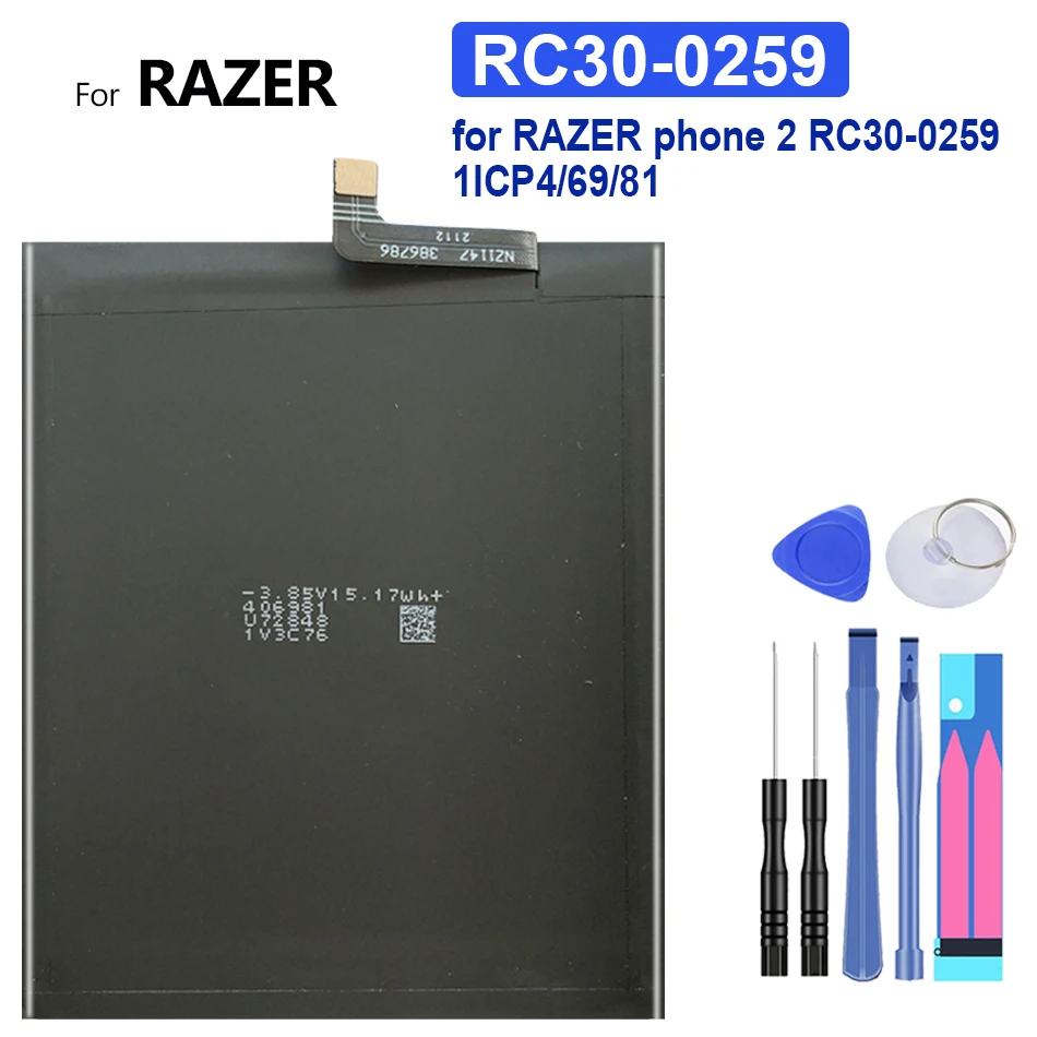 Batteria Del Telefono Cellulare Da 4000Mah Per Telefono Razer 2 Phone2 Rc30-0259 1 Icp4/69/81 Batterie Di Alta Qualità