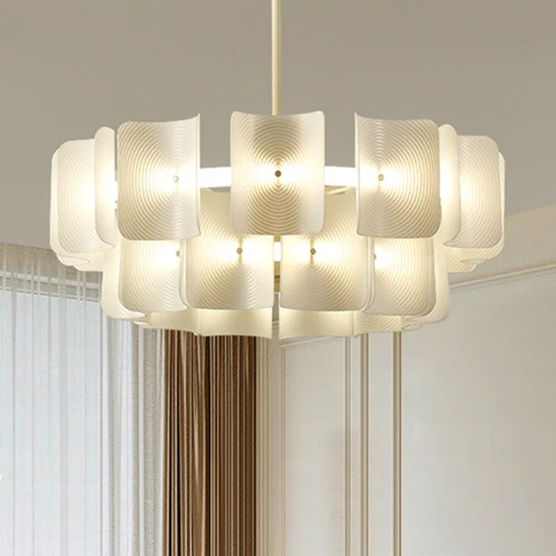 

Newly Designed LED Chandelier Fingerprint Chandelier Luxurious Living Room Bedroom Villa Hotel Lobby Bright Acrylic Chande