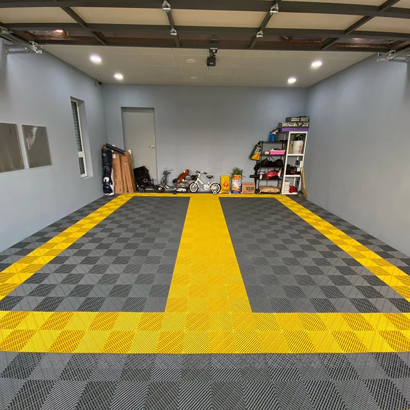 Interlocking PVC Garage Floor Tiles, Garage Floor Mat, Warehouse, Workshop,  Showroom Supplier in China, Low Minimum, Hot Seller