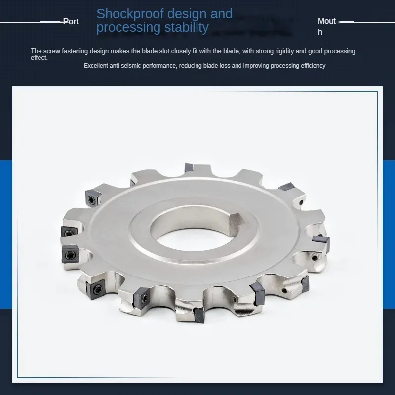 SMD sleeve type three sided milling cutter disc SMC saw blade milling cutter head CNC slotting install MPHT blade 125 160 200 router bit,slot milling cutter