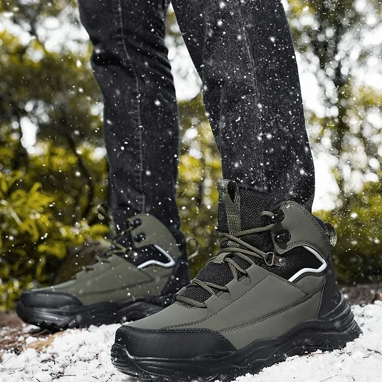 Light Warm Antislip Leather Boots - Premium Winter Trekking Footwear