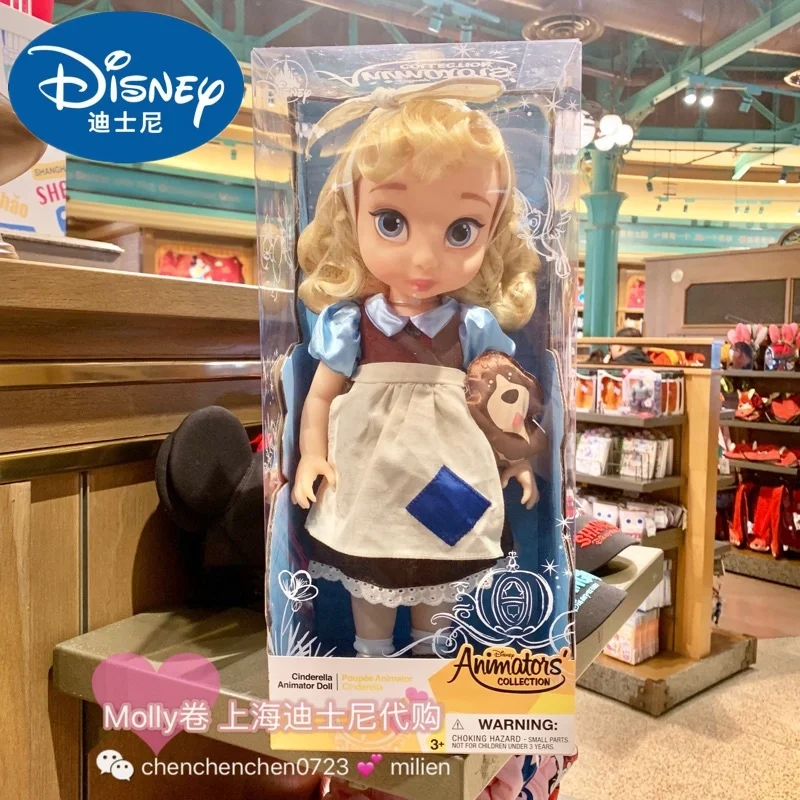 Originale Disney Cartoon Princess Collection Salon Doll Capelli Lunghi Biancaneve Frozen Elsa Anna Doll Girl Boxed Kawaii Birthday Gif