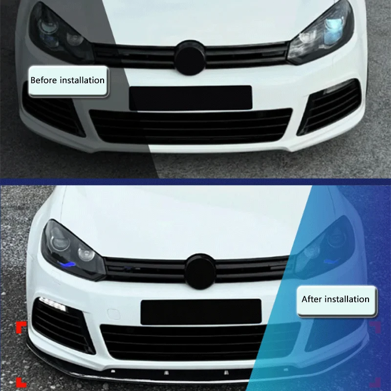 폭스바겐 골프 6R 골프 MK6 R 2008-2012 프론트 립 및 셔블 개조 액세서리에 적합