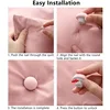 4PCS Comforter Clips Reusable Fixed Button Non-Slip Mushroom Clips Fixing Bedding Curtains Comforter Socks Clips Room Essentials 5