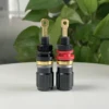 EIZZ 24K Gold Plated Speaker Terminal Binding Post Banana Plug Connector Amplifier HIFI DIY 6