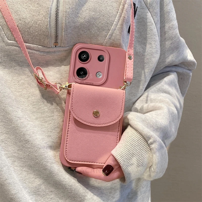 Enhanced Card Holder Crossbody Lanyard Silicone Case