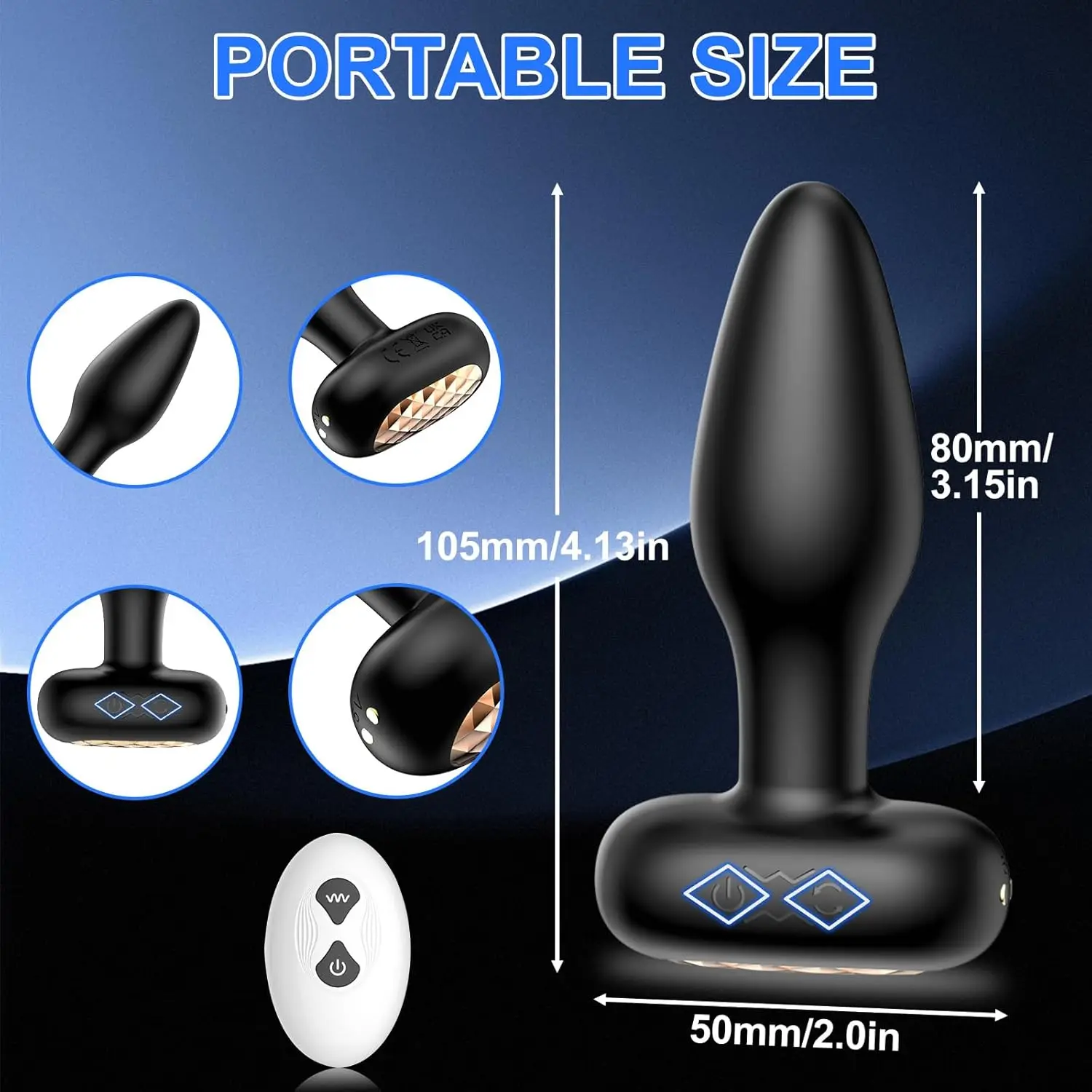 Butt Plug Vibrator Female Wireless Remote For Women Ass Dildo Prostate Masturbation Men and Couples