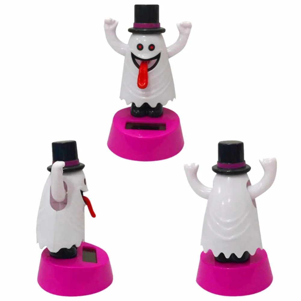 Multi style Solar Powered Christmas Halloween Dancing Car Table Home Decor Gifts Mini Kids Solar Power Toys solar car toy