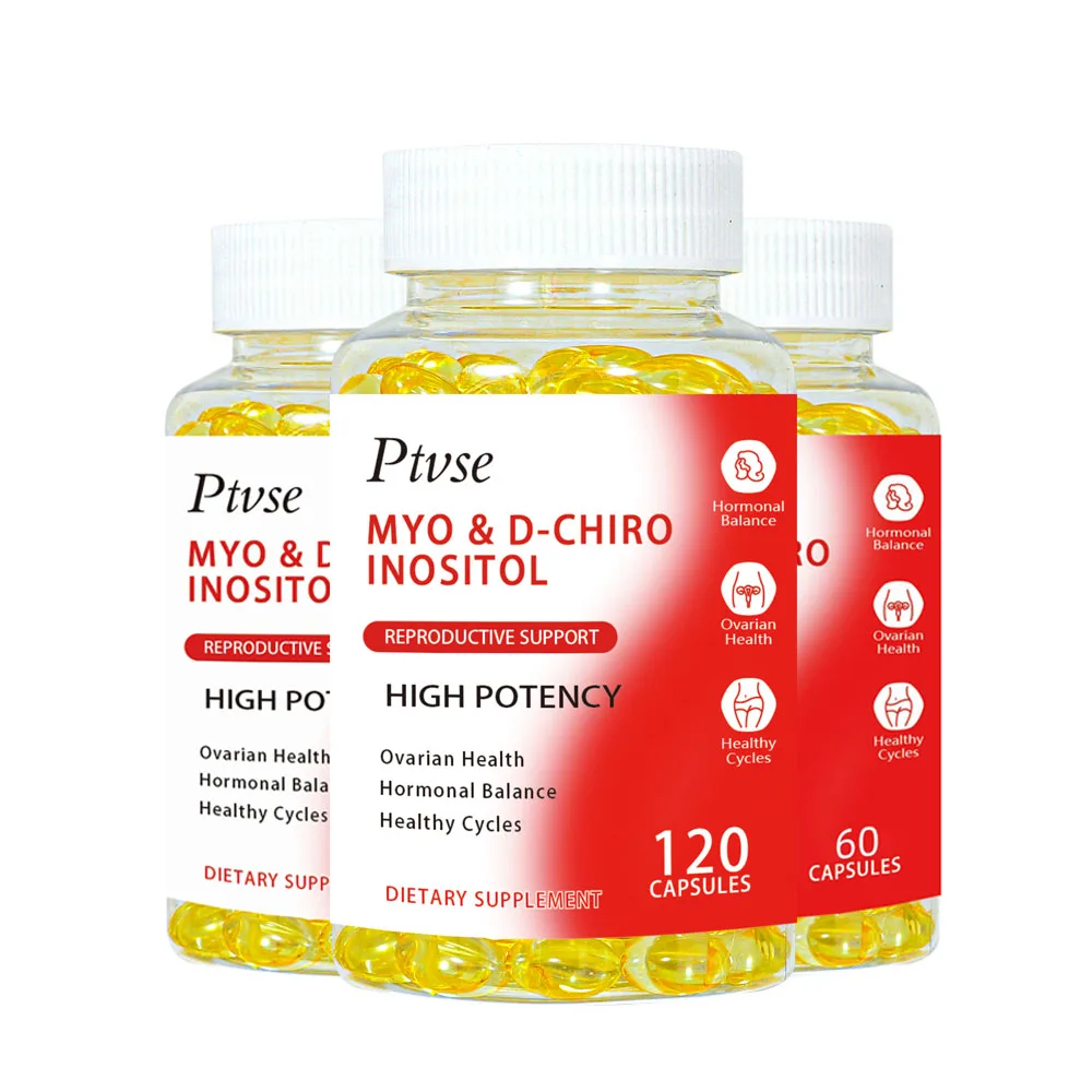 

Myo-Inositol & D-Chiro Inositol Capsule with Folate Supports Ovarian Function Hormone Balance Women Fertility Supplement