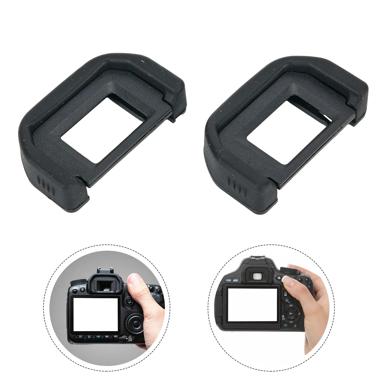 Kit Eyecup Cover Gomma Plastica Accessori Repalcement Per Canon Eos 600D 500D 300D Oculare Protettivo Utile