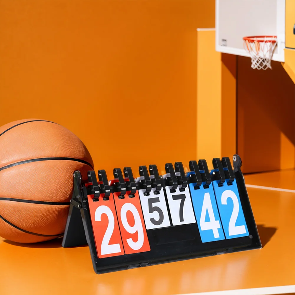 Sports Scoreboard 6-Digit Tabletop Score Keeper Portable for Basketball Badminton Volleyball sports scoreboard