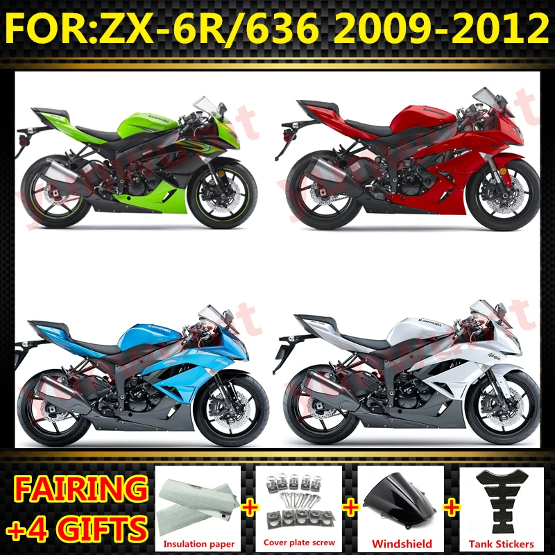 

Комплект обтекателей для литья под давлением мотоцикла, подходит для Honda ZX6R 09-12 zx 6r 636 2009 2010 2011