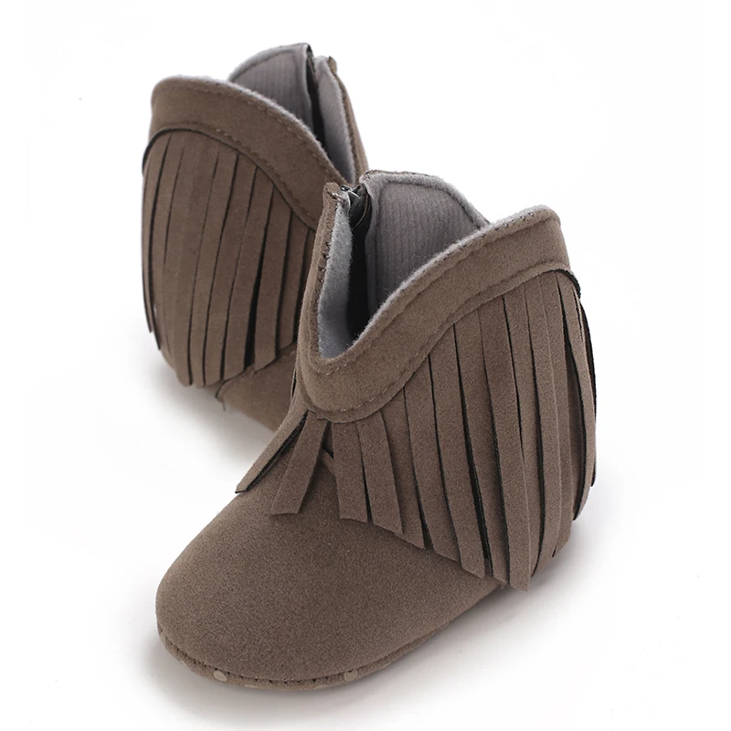Description Picture 5 of itemToddler Footwear Boots Newborns Prewalkers For Unisex Baby Boys Girls Winter Keep Warm Moccasins Tassel Footwear Shoes Sneakers