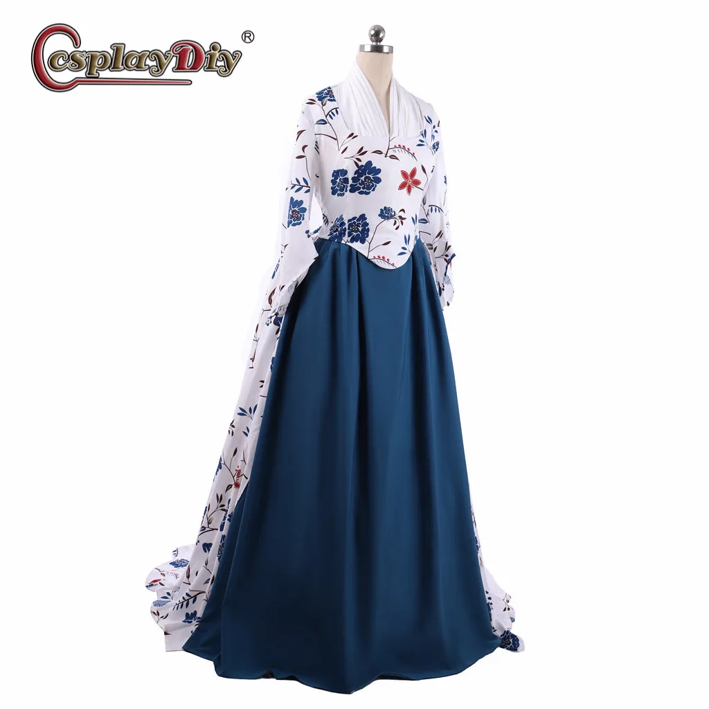 

Cosplaydiy Medieval Renaissance Victorian Dress Print Classical Dress Gothic Fantasy Dress Party Ball Gown Theater Clothing