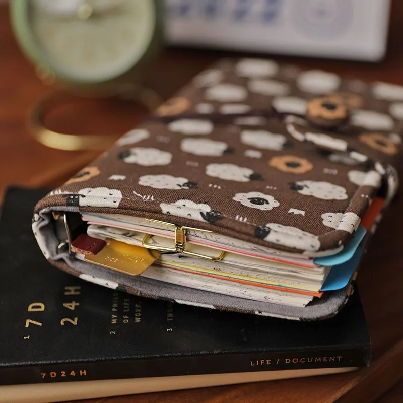 A5 Handcrafted Journal with Strawberry Fabric Cover,Personalized Notebook for Bullet Journaling & Daily Planning,Life Journal