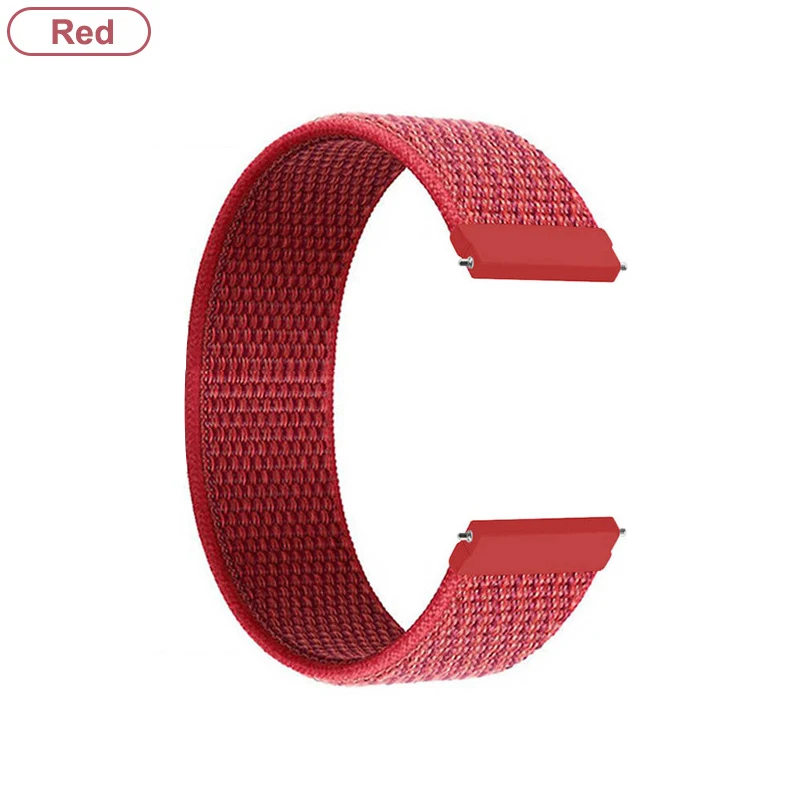 thumbnail image 1 of Correa de nailon de 20 mm, 22 mm y 18 mm para reloj Garmin Vivoactive 3, 4, 4S, Venu 2, 2s, 3s SQ, Forerunner 645, 245, pulsera de nailon, 1 of 5