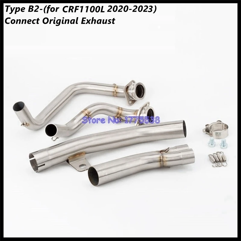 For Honda Africa Twin CRF1000L CRF1100L 2016-2023 Motorcycle Exhaust System Header Link Pipe for 51mm Exhaust Original Muffler - Image 5